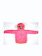 Synergy Down Kids Casual Short Double Sided Hooded Pink/Orange