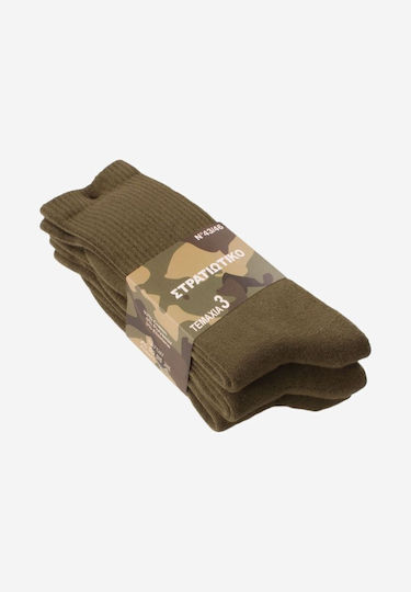 Trendy Trendy Long Hunting Socks Cotton in Khaki color