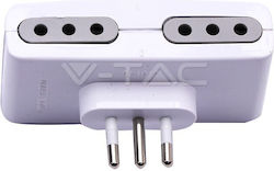 V-TAC 8725 Αντάπτορας Πρίζας από Universal σε Universal V-TAC 8725 Αντάπτορας Πρίζας από Universal σε Universal