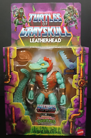 Motu X Tmnt Turtles Grayskull Deluxe Action Figure Leatherhead 14 Cm Sealed