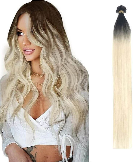 Extension Κερατίνης Σετ 10 Τούφες Φυσική Τρίχα Ombre 1b/60
