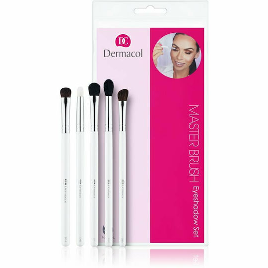 Dermacol Profesional Set cu Pensule de Machiaj pentru Fard de pleoape Master 5buc