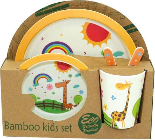 Δωρόσημο Σετ Φαγητού από Bamboo 5τμχ