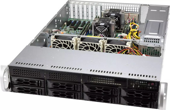 Supermicro 2U шаси 8x 3.5" HS SAS3/SATA 2x650W 80Plus Platinum