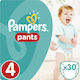 Pampers Πάνες Βρακάκι Pants No. 4 για 9-15kg 30τμχ