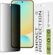 Techsuit Adeziv complet Privacy Full Face Tempered Glass Negru (Galaxy S24 FE)