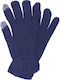 Unisex Knitted Touch Gloves Blue