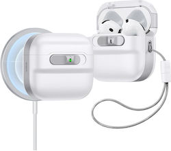 ESR Halolock Magsafe Θήκη Σιλικόνης σε Λευκό χρώμα για Apple AirPods 4