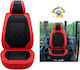 Car Seat Covers Set 4 Pieces Leatherette Nissan Trade Red