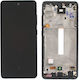 Incell LCD Touch-Mechanismus Montage-Rahmen Samsung Galaxy A52 5G A526 A52s Schwarz