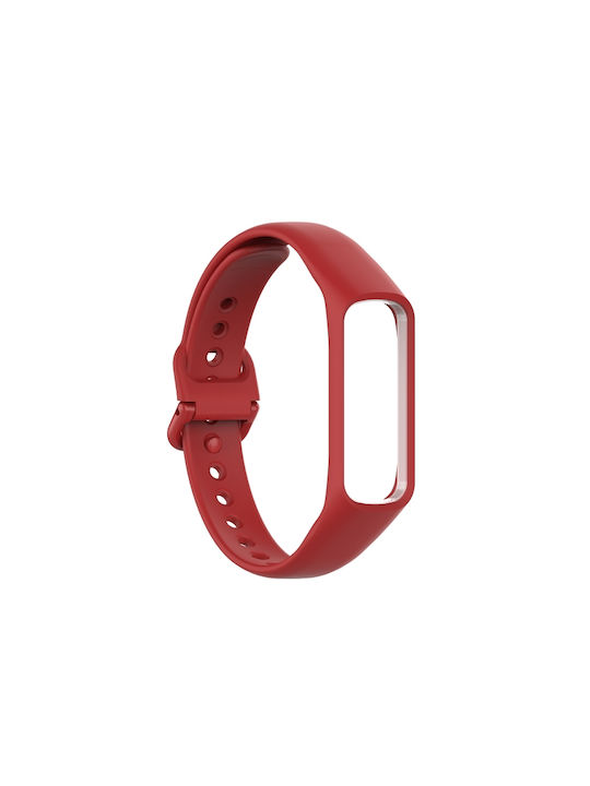 Samsung Galaxy Fit 2 Silicone Watch Band Κόκκινο