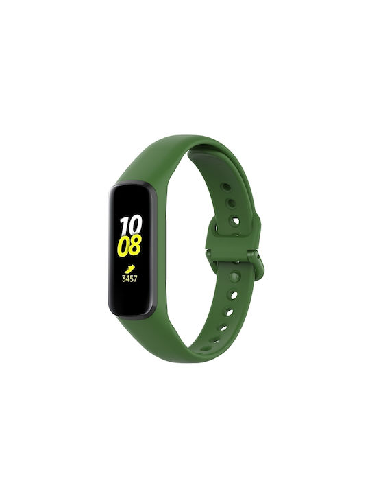 Samsung Galaxy Fit 2 Silicone Watch Band Dark Green