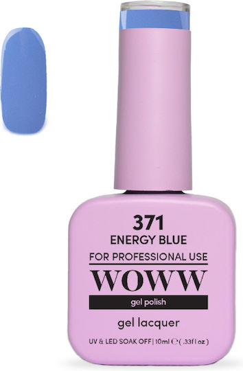 Woww Uv & Led Soak Off Gel Lacquer Energy Blue 371 10ml