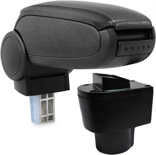 Car Armrest Compatible Dacia Duster 2010-2017 Black Leatherette