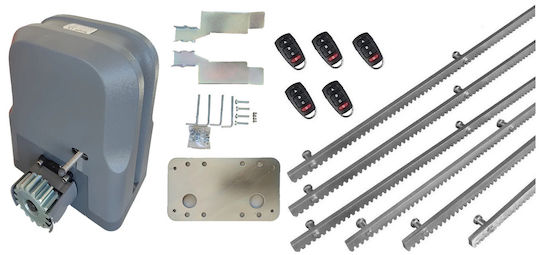 Doorado Σετ Μοτέρ Συρόμενης Γκαραζόπορτας Slg600-kit560 5 Τηλεχειριστήρια 6 Μέτρα Κρεμαγιέρα