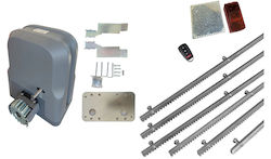 Doorado Σετ Μοτέρ Συρόμενης Γκαραζόπορτας Slg600-kit162 1 Τηλεχειριστήριo 6 Μέτρα Κρεμαγιέρα Φωτοκύτταρα Ανακλαστήρα