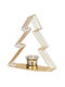 TnS Christmas Metallic Candlestick 17x16cm