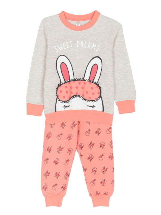Dreams by Joyce Kids Winter Beige Melange Pajamas Sleepy