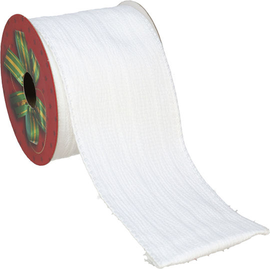 Gerimport White Christmas Ribbon
