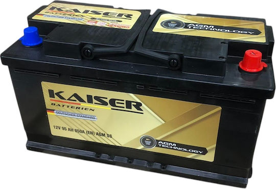 Kaiser Batterie Auto mit Kapazität 95Ah und CCA 850A