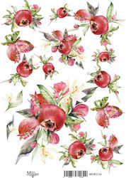 Rice Paper Maja's Memories 30x42cm Pomegranates...