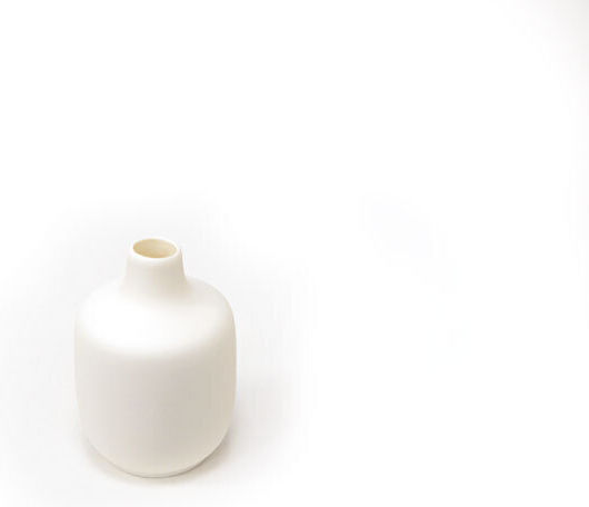 Paper Pack Vase Keramik Weiß 6,5xH9cm