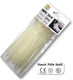White Plastic Cable Ties 7.6 X 350mm 100pcs