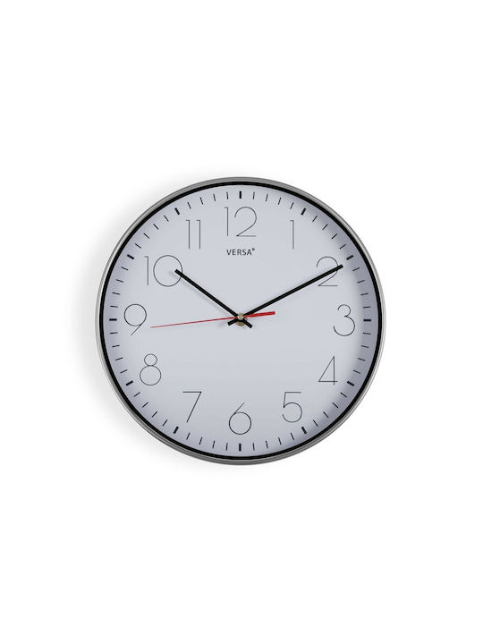 Versa Wall Clock Plastic White