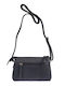 Leder Damentasche Schultertasche Schwarz