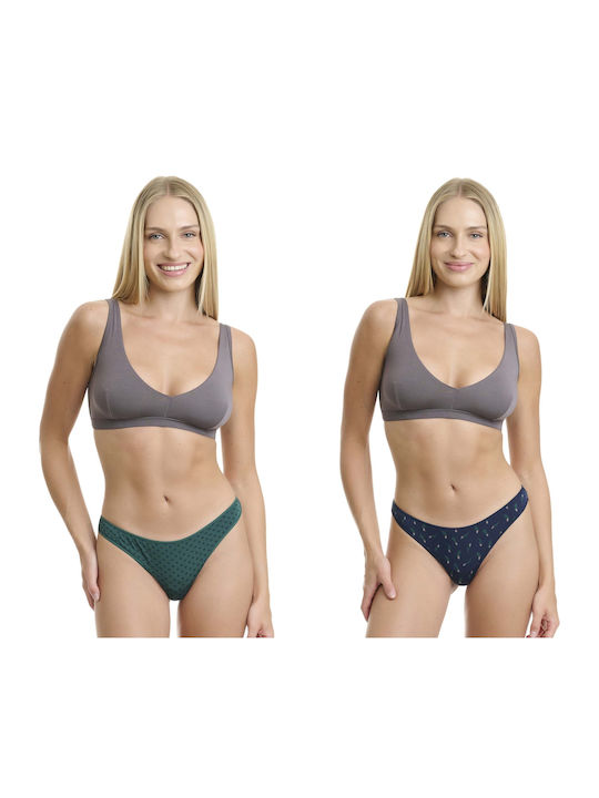 Walk Bamboo Damen Slip 2Pack