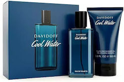 Davidoff Cool Water Мъжки Парфюмен Комплект с Тоалетна Вода 3 Бройки Davidoff Cool Water Мъжки Парфюмен Комплект с Тоалетна Вода 3 Бройки