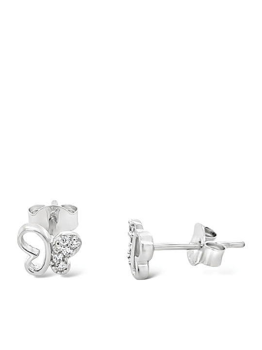 Xryseio Детски Обеци Studs с камъни от Сребро