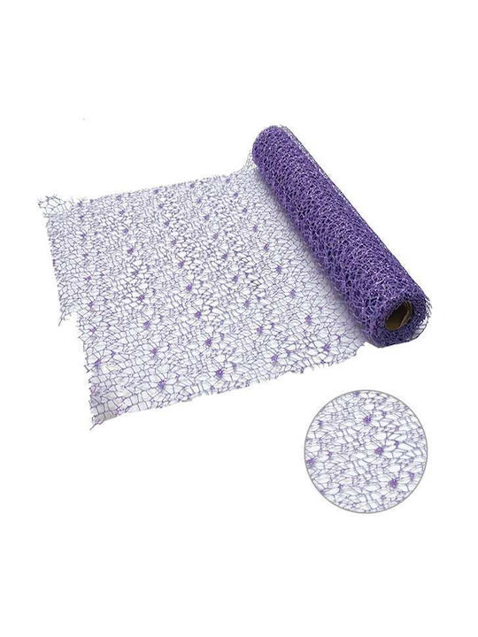 Роло Декоративен плат Кожа Purple Glitter