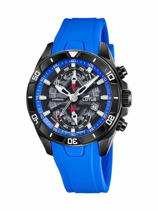 Lotus Watches Damen Uhr mit Schwarz Kautschukar...