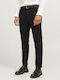 Trousers Chino Elastic in Slim Fit Black