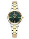Curren Womens Watch 28mm Battery With Gold Metal Bracelet