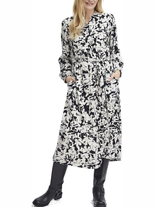 Fransa Rochie Midi Albă