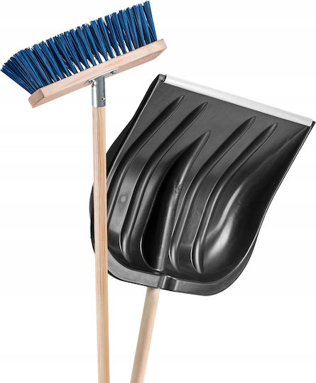 Kadax Snow Shovel + Street Brush Snow Removal Sweeping Set
