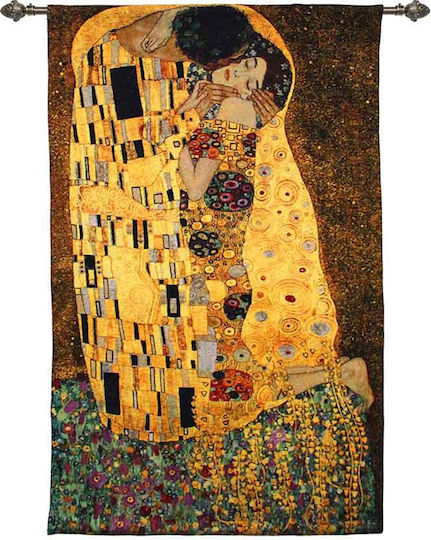 Signare Ταπισερί Τοίχου 90x138cm – Gustav Klimt Kiss