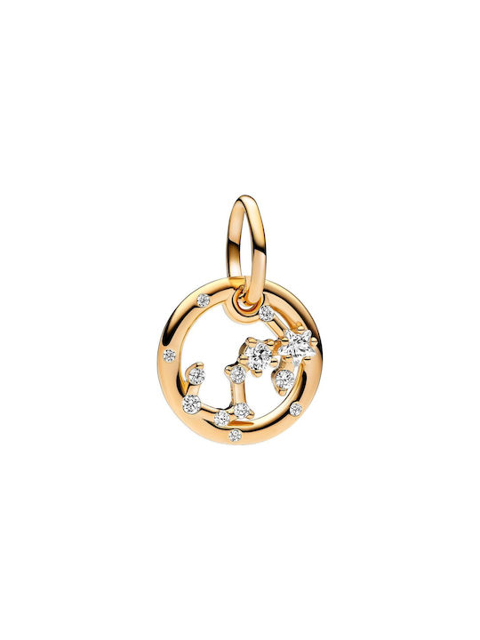 Pandora Charm from Gold Plated Silver