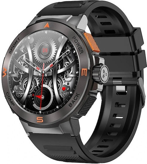 BlitzWolf BW-AT5 Smartwatch με Παλμογράφο (Μαύρο)