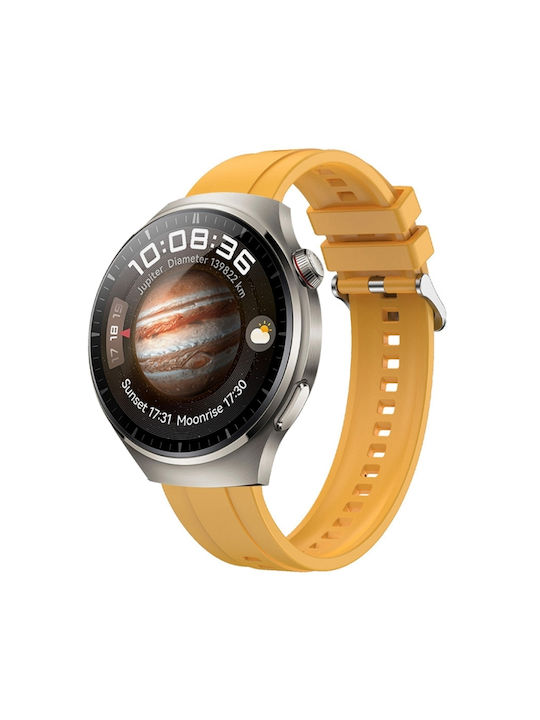 Armband Silikon Gelb (Huawei Watch 4 / Watch 4 Pro)