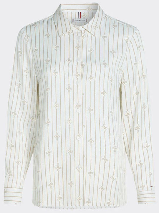 Tommy Hilfiger Women's Long Sleeve Shirt White