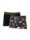 Herren Boxershorts Mehrfarbig mit Mustern 2Packung