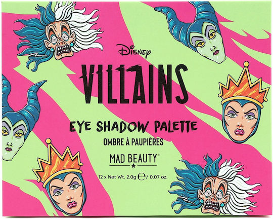 Mad Beauty Villains Παλέτα με Σκιές Ματιών Matte σε Στερεή Μορφή