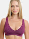 Walk Women's Bra without Padding Eggplant