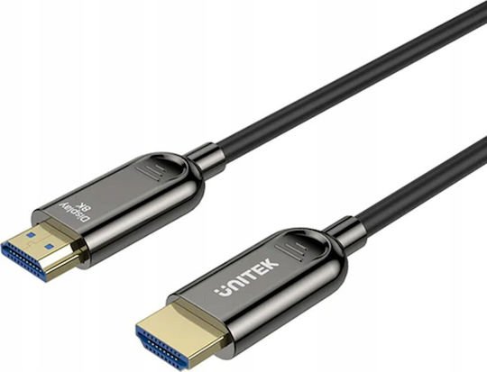 Unitek HDMI 2.1 Ultra High Speed 48Gbps 4K 120Hz HDR VRR Cable HDMI Male - HDMI Male 40m Black