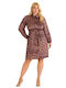 Mini Dress for Wedding and Christening Satin Purple