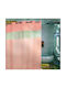 Shower Curtain Fabric with Hooks 180x180cm Trooks (Various Colors)