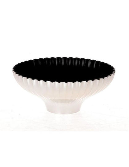 Atmosphera Decorative Bowl Pedestal White 24x10cm